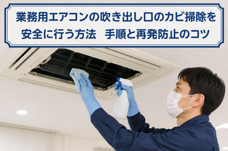 業務 用 エアコン 吹き出し 口 カビ 掃除